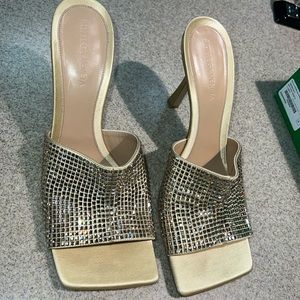 Bottega Veneta Satin Sparkle Stretch Mule size 40